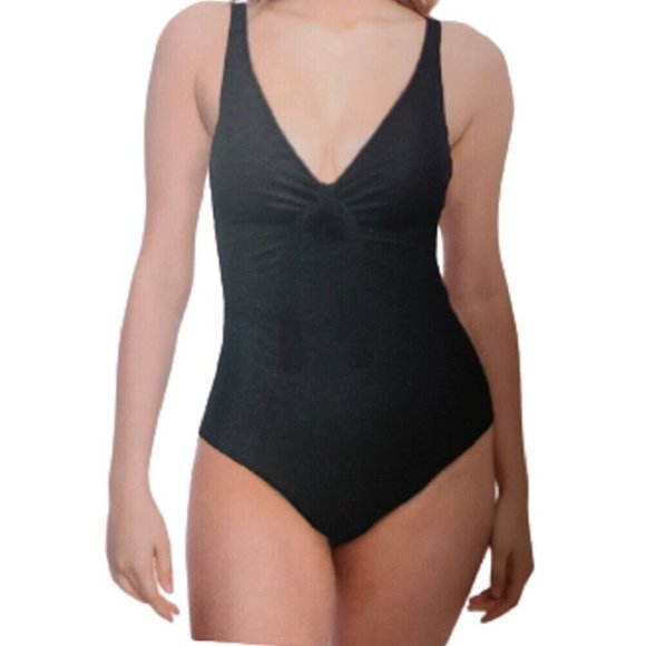 S Alyned Together Women Swimwear One Piece Swimsuit Size SMALL Black - Picture 1 of 16